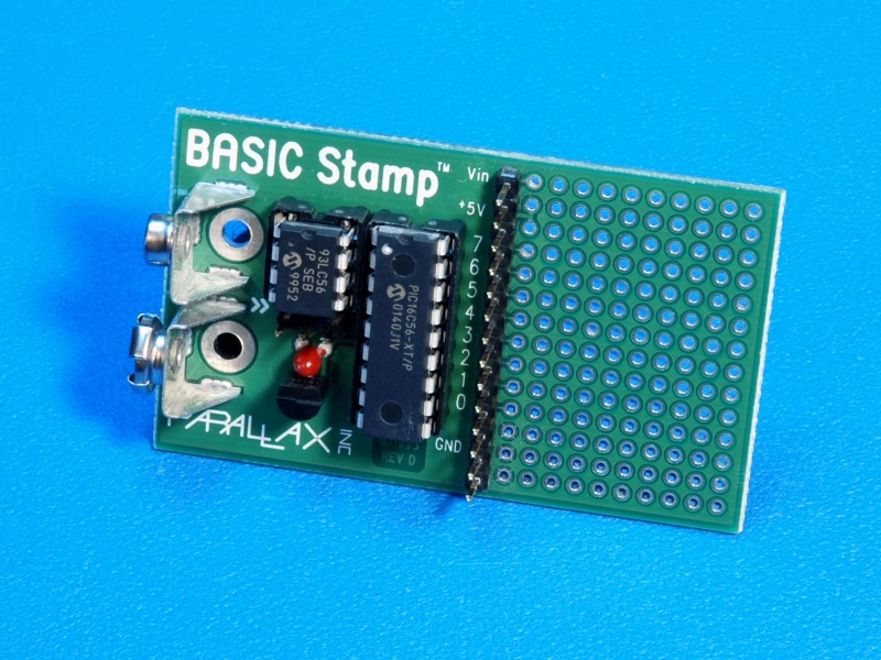 Basic Stamp 1 DIP(Interpreter Chip) Breadboard Development Environment ...